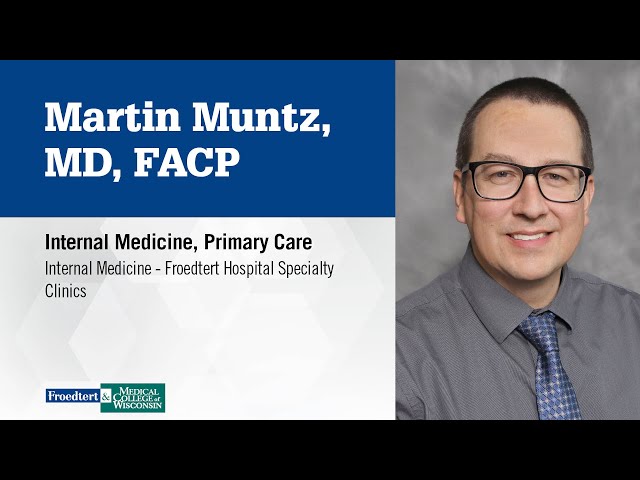 Watch Dr. Martin Muntz, internal medicine physician on YouTube.