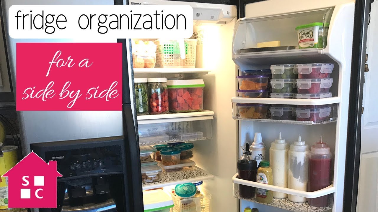 How to Organize Side by Side Refrigerator 