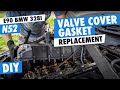 DIY How to replace valve cover gasket on 2009 BMW 328i E90, E91, E92, E93