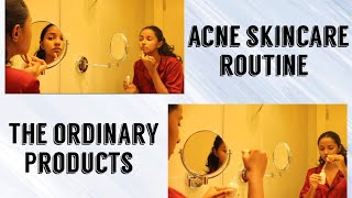 Acne skincare routine Sinhala/cosmetics.lk/The ordinary products