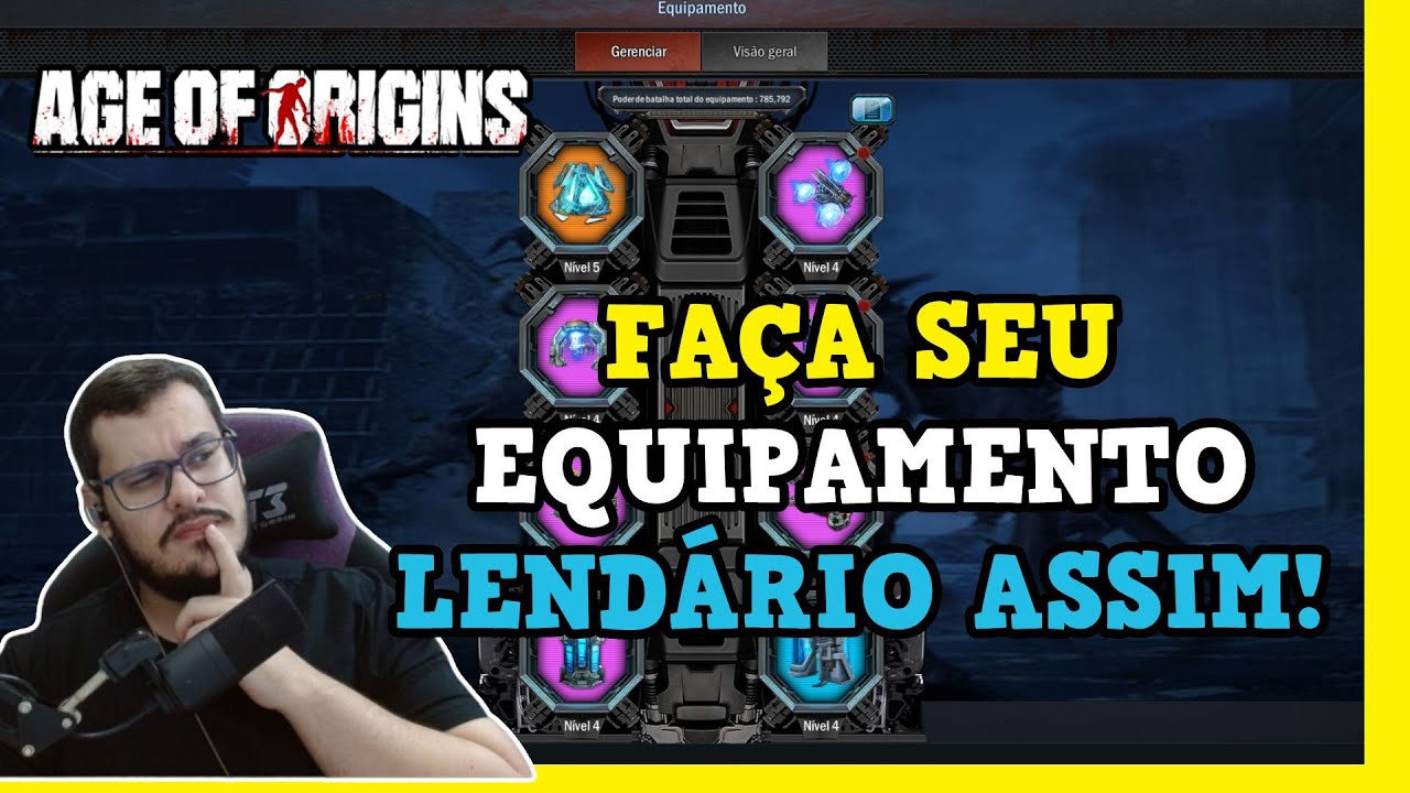 COMO EVOLUIR SEU EQUIPAMENTO NO Age of Origins