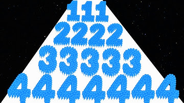 Crowd Number Run 3D vs Toy Spring - Level Up Number (Freepya, ASMR Gameplay) Infinity Run