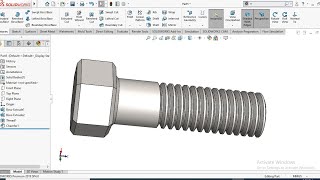 Solidwork tutorial | Model Nut | Beginner exercise 78