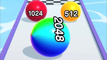 BALL RUN 2048 GAME ⚽️✨- All Levels Gameplay Walkthrough Android, iOS v.22