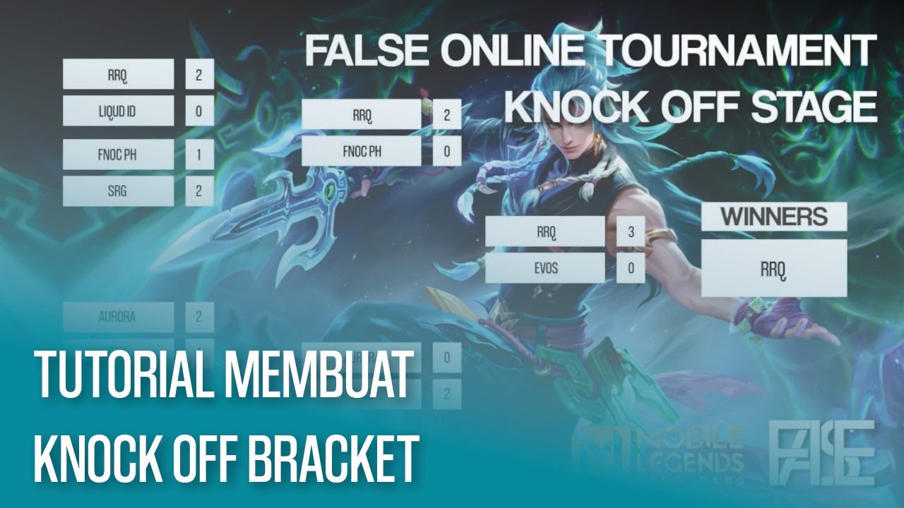 Tutorial Bikin Bracket Knockout (Sistem Gugur) Tournament - YouTube