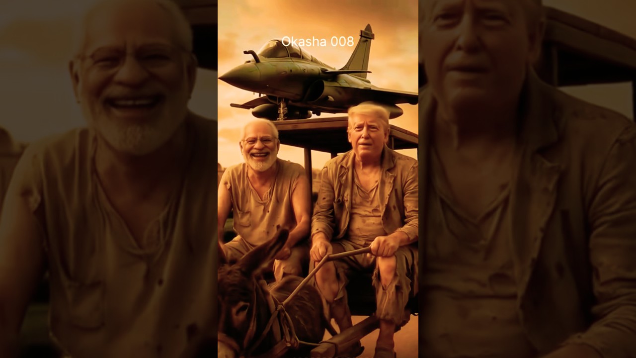 Modi selling the rafeal jet 🛩️ on donkey 🫏 very funny modi riding on donkey very funny 😄