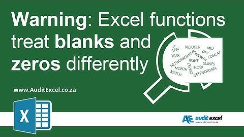 Blank cell errors with MAX and MIN functions. Zero and blank cells treated differently