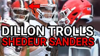 Dillon Gabriel Laughs & Mocks Shedeur Sanders During Cleveland Browns Vs Los Angeles Ram The Set-Up