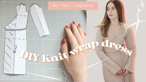 DIY Knit Wrap Dress + Pattern | How To Sew a Wrap Dress From Scratch | Thrills and Stitches