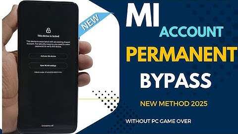 New method Bypass Mi Account  2025 Without PC// This device is locked xiaomi