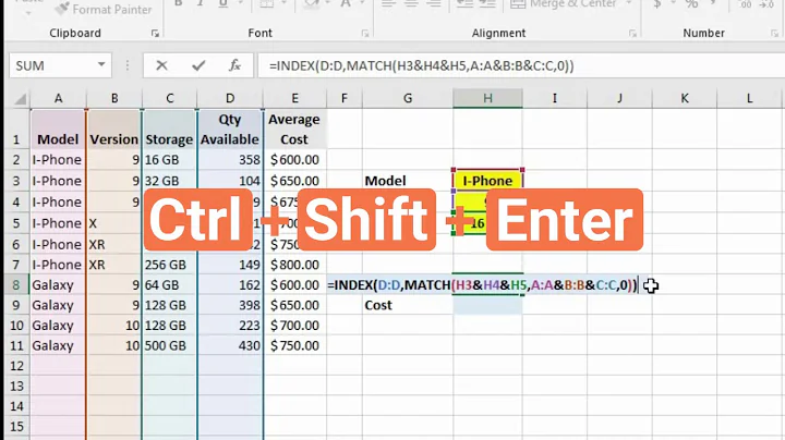 Index Match with Multiple Criteria - DayDayNews