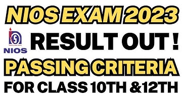 NIOS Result April 2023 Date ? NIOS Latest Update | Passing % #nios #niosresult #niosnews #edusolver