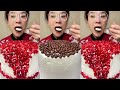 Asmr🍰Eating Chocolate Cream Cake🍰 (Soft And Waxy Sound) 크림丨먹방丨Mukbang丨Satisfying丨Eatingsh