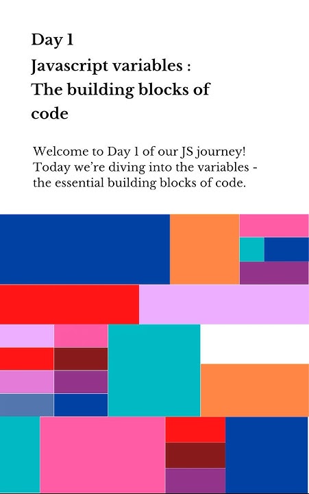 Day 1 - JavaScript variables – the building blocks of code. #javascript ... image.