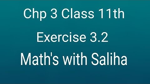 11th Class Maths Chapter 3 Matrices And Determinants || Exercise 3.2 Question 1,2,3