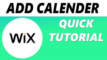 How to Add a Calendar on Wix Website (Simple)