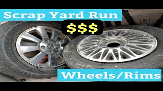 How much money for Scrap Rims - Scrap Yard Run - Scrapping Aluminium Wheels