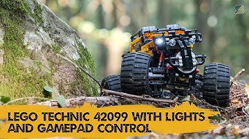 LEGO Technic 42099 4X4 X-treme Off-Roader has lights and gamepad control with BrickController 2