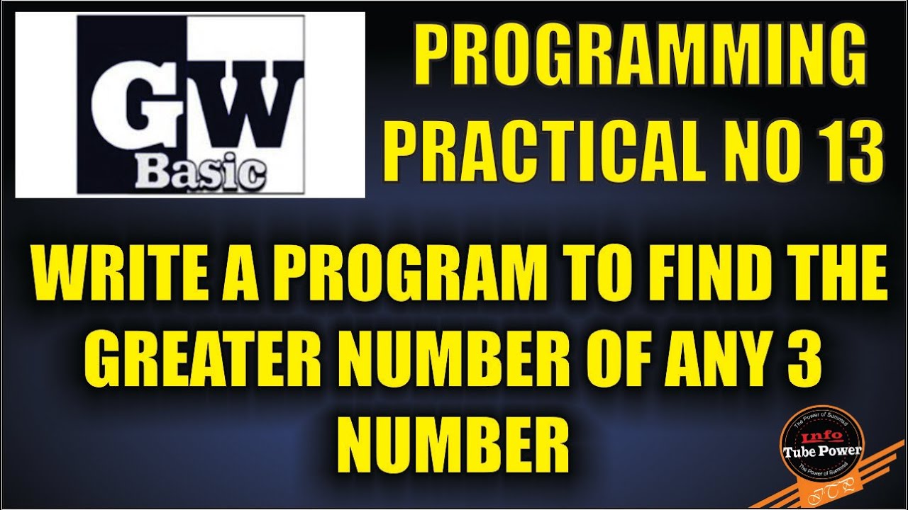 Practical # 13 GW Basic programming language Urdu/Hindi - YouTube