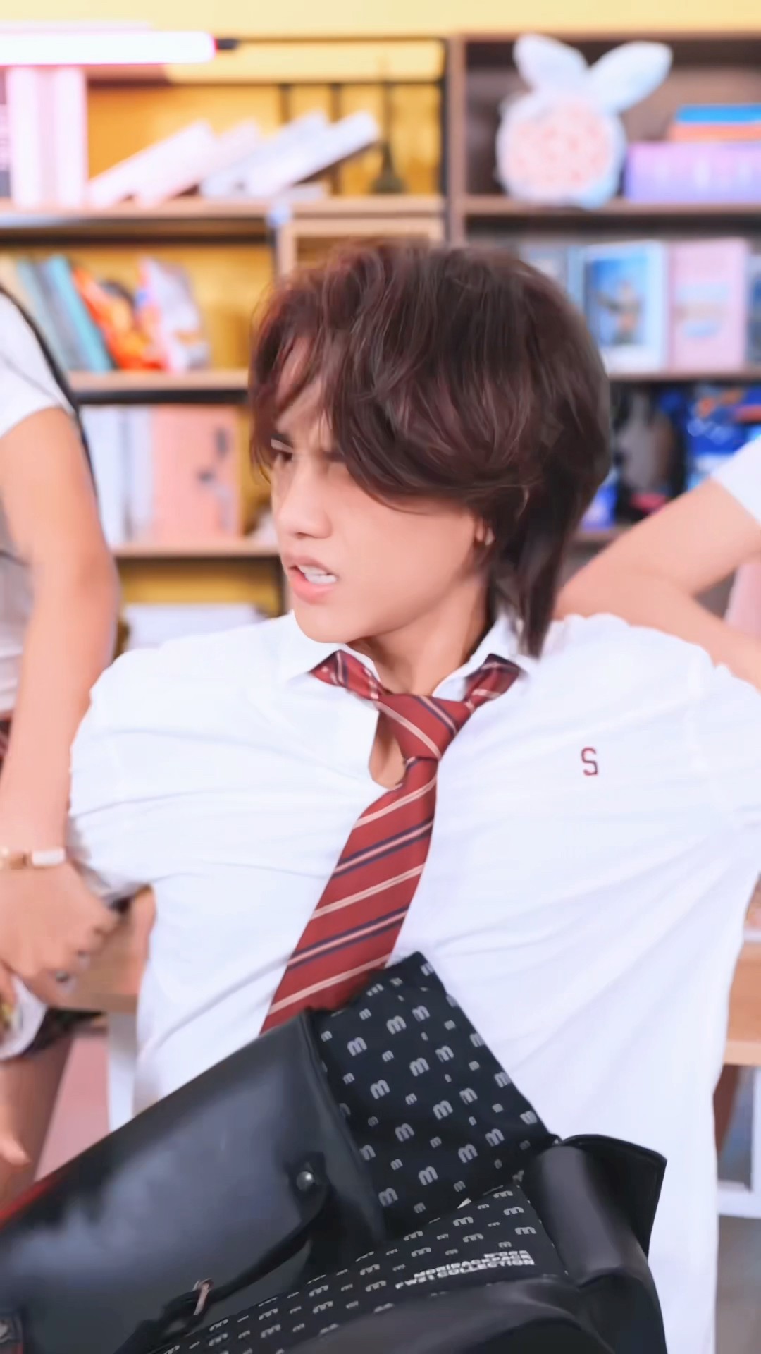 Teasing the new student with hair covering his face.?#drama #trending #shorts