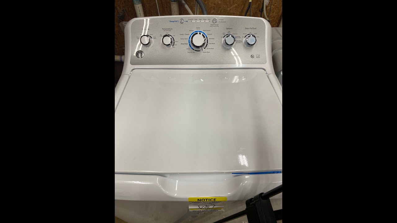 GE Top Load Washer GTW500ASNWS - Normal Cycle, no options, just water