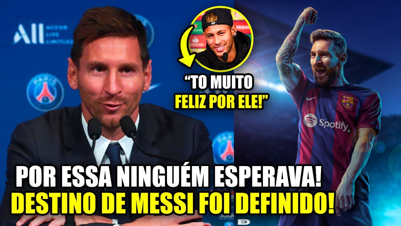 🚨 MINHA NOSSA! OLHA A NOTÍCIA MARAVILHOSA QUE O MESSI RECEBEU HOJE! 