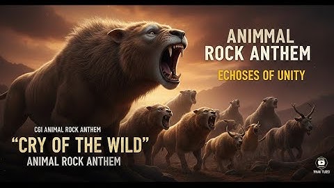ECHOES OF UNITY: CGI Animal Rock Anthem | The Cry for Nature (4K Wildlife Music Video)