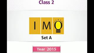 IMO Class 2  l Question Paper 2015 . Set A (Question 01 -20) Part 1