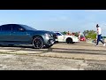 E63 AMG S Mercedes-Benz vs Nissan GT-R st 2 | + moto Ducati Panigale - 1/4 miles versus