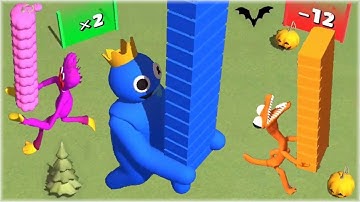 Rainbow Monster Bridge Race – Gameplay Walkthrough Part 1