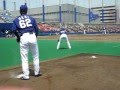 2011.08.03 関 啓扶投手 ナゴ球初登板前のブルペン投球
