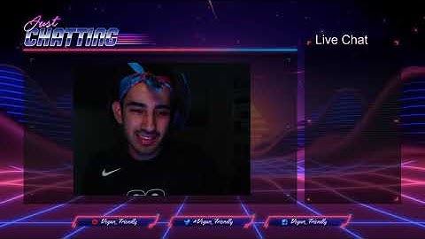Twitch Stream ft. my new Synthwave Overlay