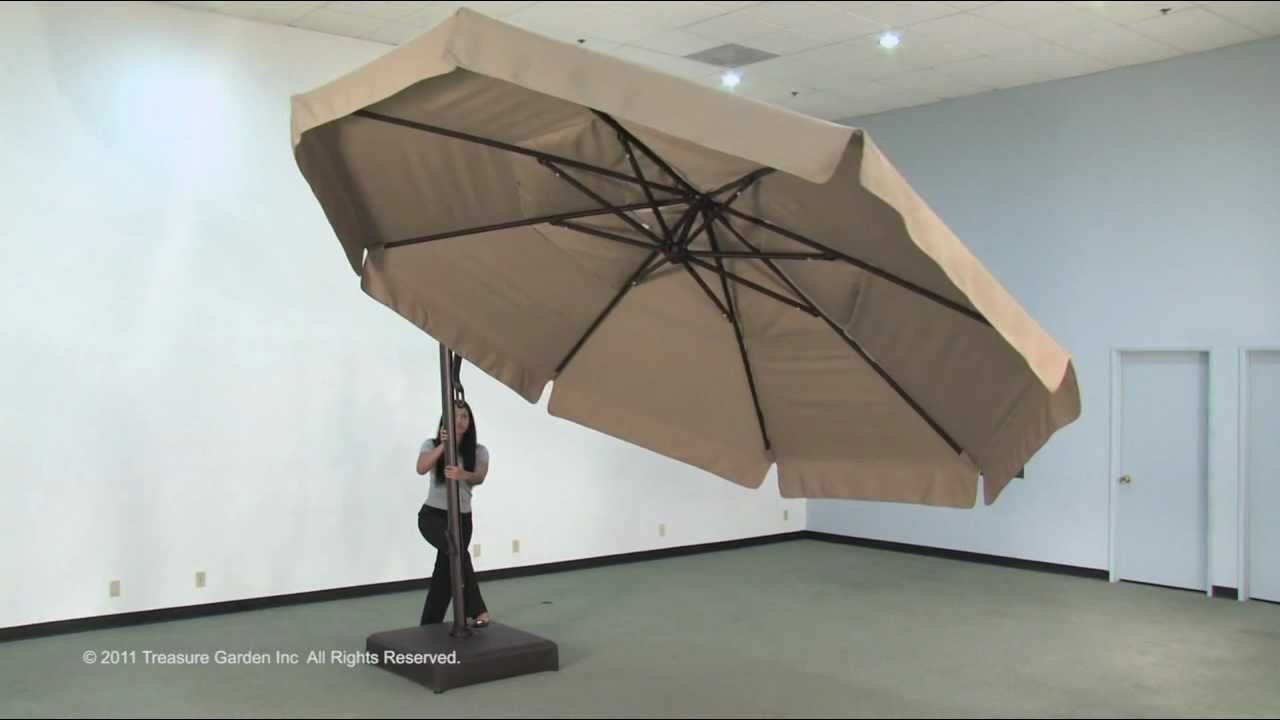 Akz13 Cantilever Umbrella Youtube