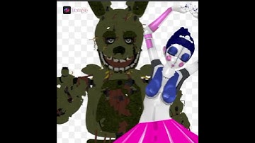 the worst fnaf ship Springtrap x Ballora