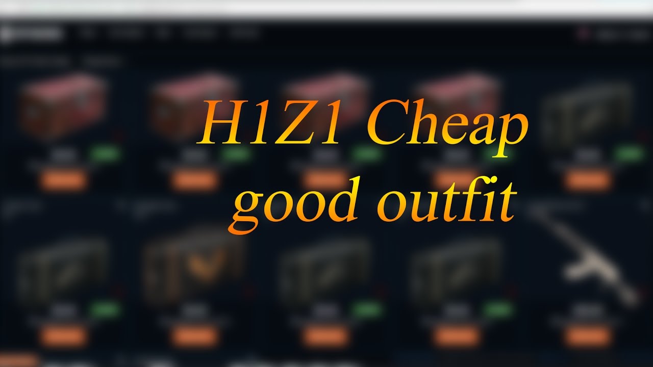 h1z1 sking guide 1 cheap good outfit h1z1 kotk youtube