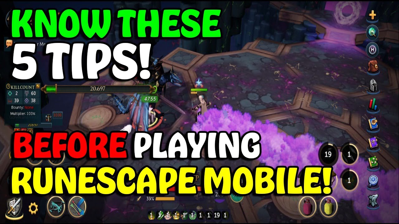 Know This BEFORE Playing RuneScape Mobile! - New Player Tips!