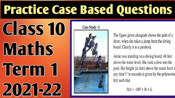 Case Based Questions Class 10 Maths/Sample Paper Term 1 Section - C/Case Study Quest./ Sandeep Ma