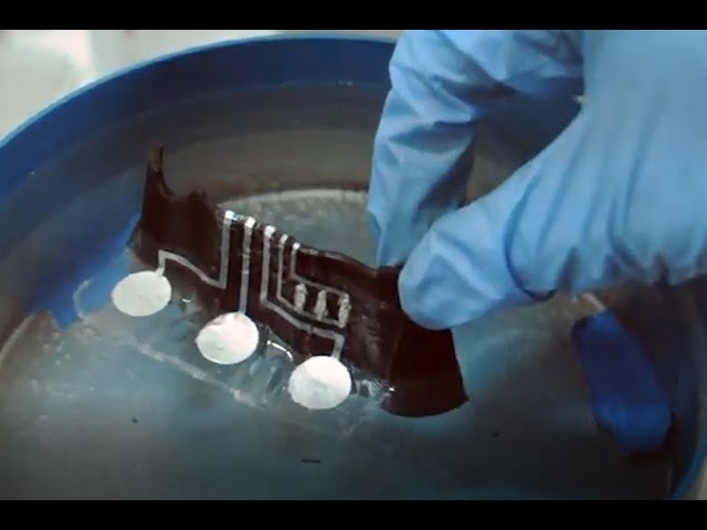 Hydro transfer of ultrathin printed electronics