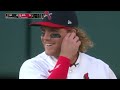 Harrison Bader MIC'D UP in-game interview for Cardinals! (OF chatting his hair, playing in STL)