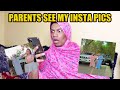 Parents see my instagram pictures 