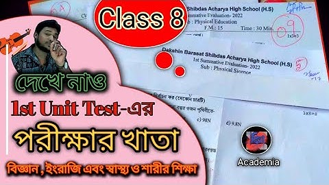 Class 8 1unit test exam paper review 2022|class 8 1st summative exam paper|class eight exam review