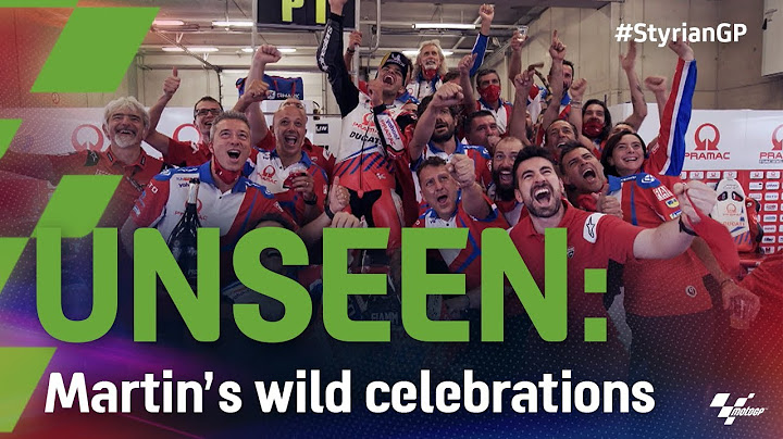 Unseen: Jorge Martin's wild celebrations