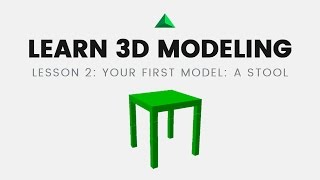 Learn 3D Modeling on iPad. A1 Lesson 2: Your first model: a stool