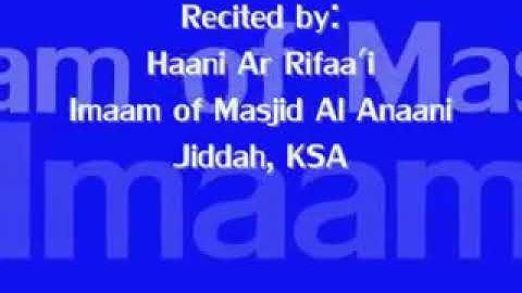 سورة التوبة  بصوت الشيخ هاني الرفاعي حفظه الله