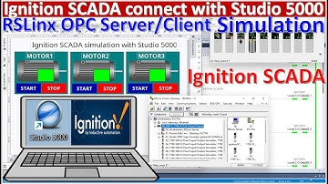 Ignition SCADA connect with Allen Bradley Studio 5000 simulation without using any PLCs hardware EP1