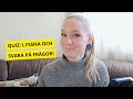 Quiz listen and answer questions  slow swedish with subtitles