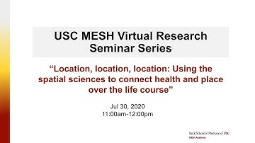 Location, location, location: Using the spatial sciences to connect health and ...