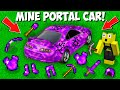 How to MINE SECRET ITEMS FROM PORTAL CAR in Minecraft ! NEW TOYOTA SUPRA ITEMS !