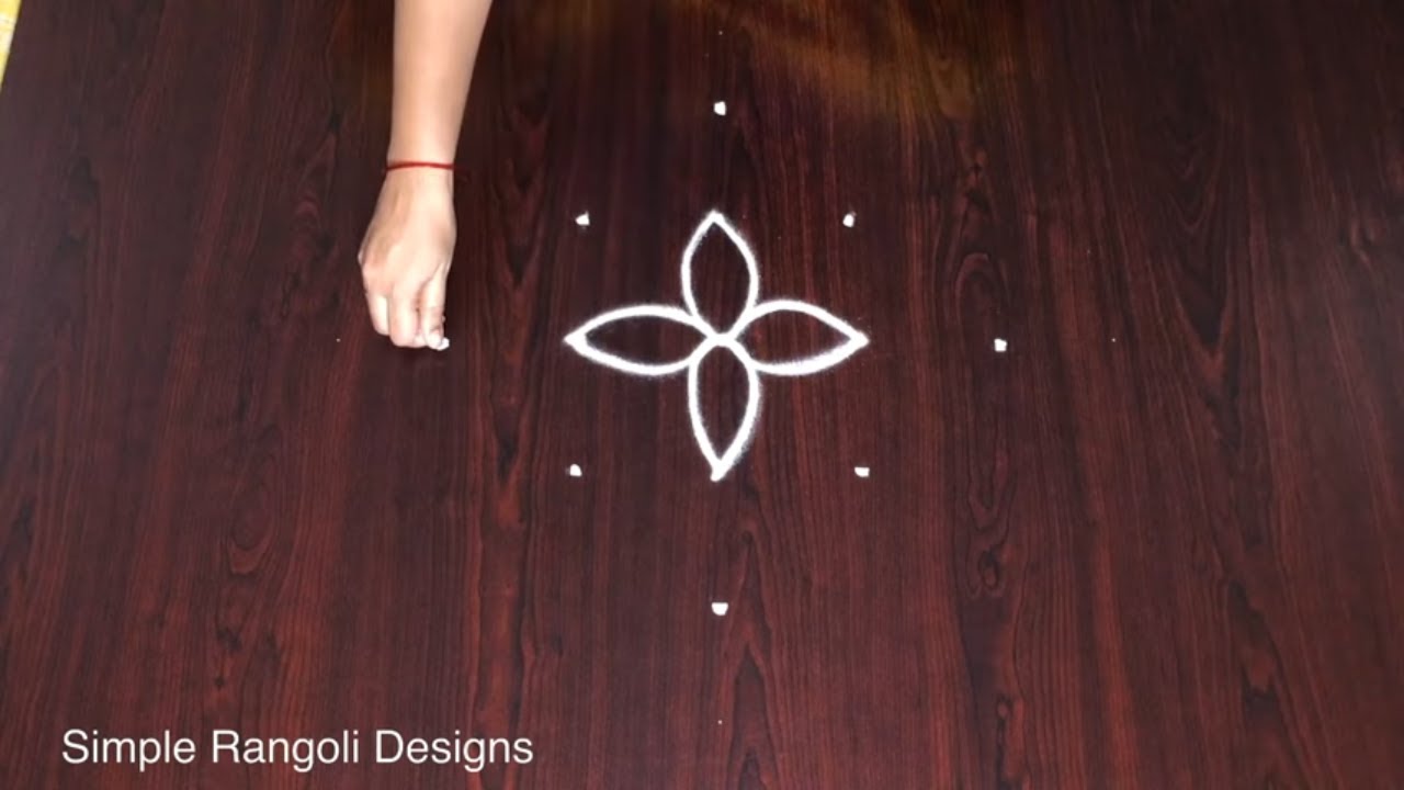 5 to 1 Dots Traditional Kolam
