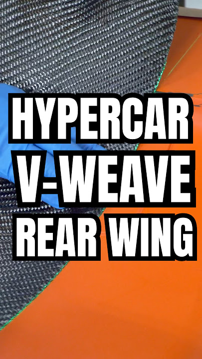 HYPERCAR V-WEAVE REAR WING #carbonfiber #engineering #hypercar